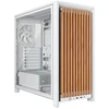 Image de Boîtier Pc Corsair Frame 4000d Wood Rs Midi Tour Blanc Bois Naturel Verre Trempé