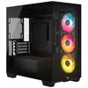 Image de Boîtier Pc Corsair 2800x Midi Tower Noir Double Compartiment Verre Trempé Rgb
