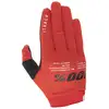 Image de Gants cross 100% Itrack rouge- S