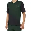 Image de Maillot 100 % Celium manche courte vert foncé noir - S