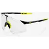 Image de Lunettes 100% Hypercraft noir brillant jaune avec verre photochromique