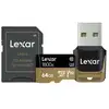 Image de Carte Mémoire Sd Lexar Sdxc 64 Go Noir Et Jaune