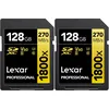 Image de Lexar Professional SDXC Gold 128GB 1800x UHS-II V60 pack de 2