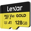 Image de Carte Mémoire Microsdxc Lexar Gold 128 Go Uhs-ii V60 A1 U3 Or