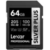 Image de LEXAR Carte SD Silver Plus UHS-1 64Go V30 R205/W100