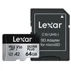Image de Carte mémoire micro SD Lexar XC 64GO SILVER PLUS