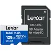 Image de Carte Mémoire Micro Sd Lexar Blue Plus 128 Go Uhs-i