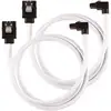 Image de Corsair Câble Gainé Premium Sata 6gbps Blanc 60cm 90° - (cc-8900283)