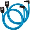 Image de CORSAIR Câble gainé Premium SATA 6Gbps Bleu 60cm 90° - (CC-8900285)