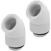 Image de Corsair Hydro X Series Xf Embout 45° Rotatif Blanc (x 2)