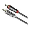 Image de Câble audio - MONSTER CABLE - 2RCA mâle 2RCA mâle 1 5 m - Conducteurs OFC - Connecteurs plaqués or - Gaine Duraflex tressée