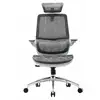 Image de Chaise de bureau SIHOO M59AS-Accoudoirs 3d/relev. 90°,Double Dossier,Assise Selle,150kg,Gris M59AS