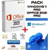Image de Pack logiciel - Microsoft - Windows 11 Pro + Office 2021 - 1 licence -Activation À Vie - Livraison Par Email - Facture Avec Tva