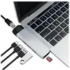 Image de Hub Usb-c Type-c Pro 6 En 1 Aluminium Argent Compact Satechi