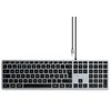 Image de Clavier filaire rétroéclairé - Satechi - Slim W3 - Aluminium - USB-C - QWERTZ - Gris anthracite - 42 3x11 4x1 cm