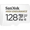 Image de Carte microSDHC - SanDisk - 128Go - Haute Endurance - 100Mo/s - Résistante aux conditions extrêmes
