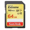 Image de Carte mémoire SDXC - SanDisk - Extreme - 64 Go - 150 Mo/s - Classe 10 U3 V30