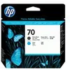 Image de HP 70 - cyan, noir mat - tête d'impression