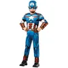 Image de DÉGUISEMENT LUXE CAPTAIN AMERICA GARÇON 3/4 ANS Bleu Turquoise Ciel Marine