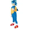 Image de Déguisement Sonic - Bleu - Combinaison avec couvre chaussures masque et gants - Taille 5-7 ans