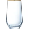 Image de 4 verres à eau 40cl Ultime Bord Or - Cristal dArques - Cristallin moderne
