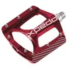 Image de Pédales plateforme XPEDO ZED - Rouge - VTT - Low-Profil - Aluminium 6061