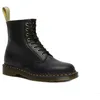 Image de Boots Dr Martens 1460 Vegan Noir Mixte - Lacets - Cuir - Hauteur Moyenne - Talon Plat