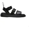 Image de Sandales femme - DR MARTENS - Shore Gryphon Strap - Cuir - Noir - Boucle de serrage