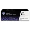 Image de Pack 2 Toners Hp 35a Noir Authentique Pour Imprimantes Laserjet P1005/p1006