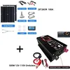 Image de 6000W 12V-110V Onduleur + Kit de panneaux solaires Générateur dénergie solaire 200W 100A Home Grid System