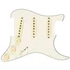 Image de Pickguard pré-câblé - FENDER - Pre-Wired Strat Pickguard Custom Shop Texas Special - Parchment - 11 trous - Guitare électrique