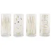 Image de Verres Highball - CREATIVE TOPS - Mikasa Cheers - Lot de 4 - Cristal gravé - Effet doré 450 ml