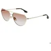 Image de Lunettes de soleil - Victoria Beckham - VB221S-725 - Doré - Papillon - Protection UV 2