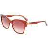 Image de Lunettes de soleil rectangulaires biseautées en acétate pour femmes KL6069S-Brun cristal