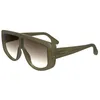 Image de Lunettes de Soleil - VICTORIA BECKHAM - VB664S - TRANSPARENT OLIVE/BROWN SHADED - Unisexe - Masque
