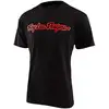 Image de Tee-shirt Troy Lee Designs Signature black/fluo red- XL