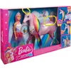 Image de Coffret Poupée mannequin Barbie et sa licorne lumières magiques MATTEL