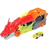 Image de Hot Wheels City - Transporteur Dragon Lanceur 2-en-1 - Camion / Petite voiture - Dès 3 ans GTK42