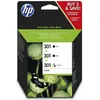 Image de HP 301 Pack de 2 cartouches dencre noire et trois couleurs authentiques (E5Y87EE)