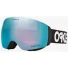 Image de Masque Oakley Flight Deck M noir blanc avec verre Prizm Snow Sapphire Iridium