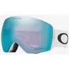 Image de Masque Oakley Flight Deck L blanc noir avec verre Prizm Snow Sapphire Iridium