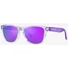 Image de Lunettes Oakley Frogskins XXS Polished Clear avec verres Prizm Violet enfant