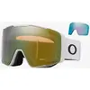 Image de Masque Oakley Line Miner Pro L Blanc Mat avec lentille Prizm Sage Gold Iridium + Prizm Snow Sapphire Iridium