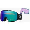 Image de Masque Oakley Line Miner Pro M Noir Mat avec lentille Prizm Snow Argon Iridium + Prizm Iced Iridium