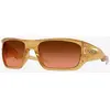 Image de Lunettes Oakley Masseter Alexia Putellas Signature Series Translucent Light Curry avec verres Prizm Brown Gradient