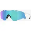 Image de Lunettes Oakley Cybr Zero Polished White avec lentille Prizm Sapphire