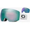 Image de Masque Oakley Flight Deck Pro M Matte White avec lentille Prizm Snow Sapphire Iridium + Prizm Snow Iced Iridium
