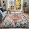 Image de LIVABLISS Tapis de Salon à Poils Courts Doux Vintage Oriental LOU 160x220cm Multicolore/Orange