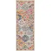 Image de Ines - Tapis Vintage Multicolore, Safran, Orange Et Bleu - 78x365cm