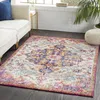 Image de LIVABLISS Tapis de Salon à Poils Courts Doux Vintage Oriental LOU 160x220cm Orange Brûlé/Multicolore